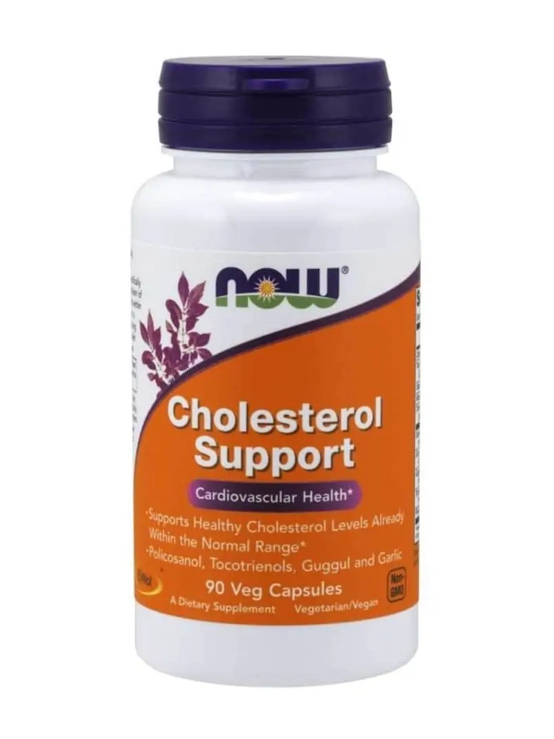 NOW FOODS Podpora cholesterolu (kardiovaskulárne zdravie – podpora zdravej hladiny cholesterolu) 90 vegánskych kapsúl