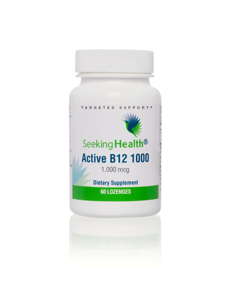 HĽADANIE ZDRAVIA Aktívny B12 1000 (vitamín B12) 1000 mcg 60 vegetariánskych pastiliek