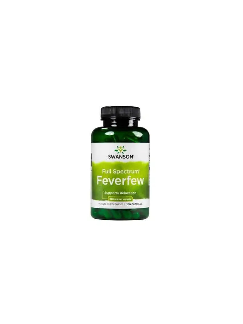 SWANSON Feverfew 380 mg (Pyrethrum, na relaxáciu) 100 kapsúl