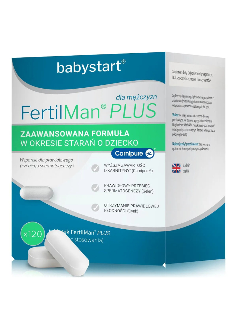 BabyStart FertilMan Plus (podporuje plodnosť u mužov) 120 kapsúl