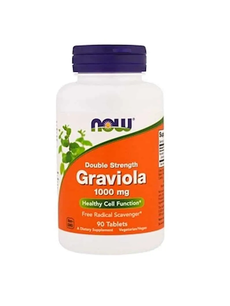 NOW FOODS Graviola 1000 mg (Zdravie buniek) 90 tabliet