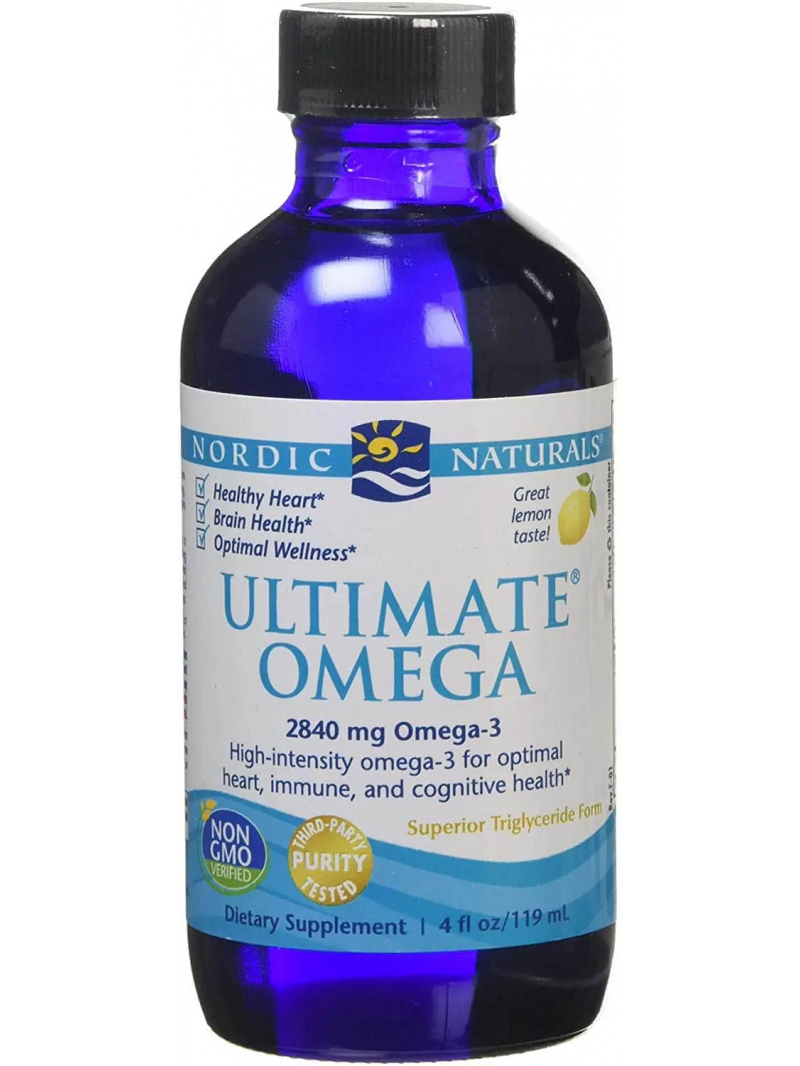 NORDIC NATURALS Ultimate Omega 2840 mg (podpora mozgu, imunita) citrón 119 ml