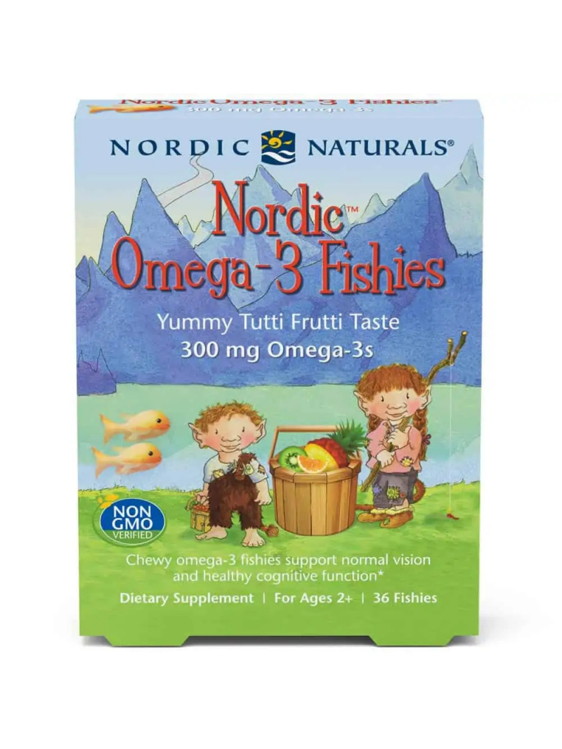 NORDIC NATURALS Nordic Omega-3 Fishies (Omega-3 EPA DHA pre deti 2+) 36 kusov