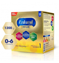 ENFAMIL 1 Premium MFGM upravené mlieko (pre dojčatá, 0-6 mesiacov) 1200 g