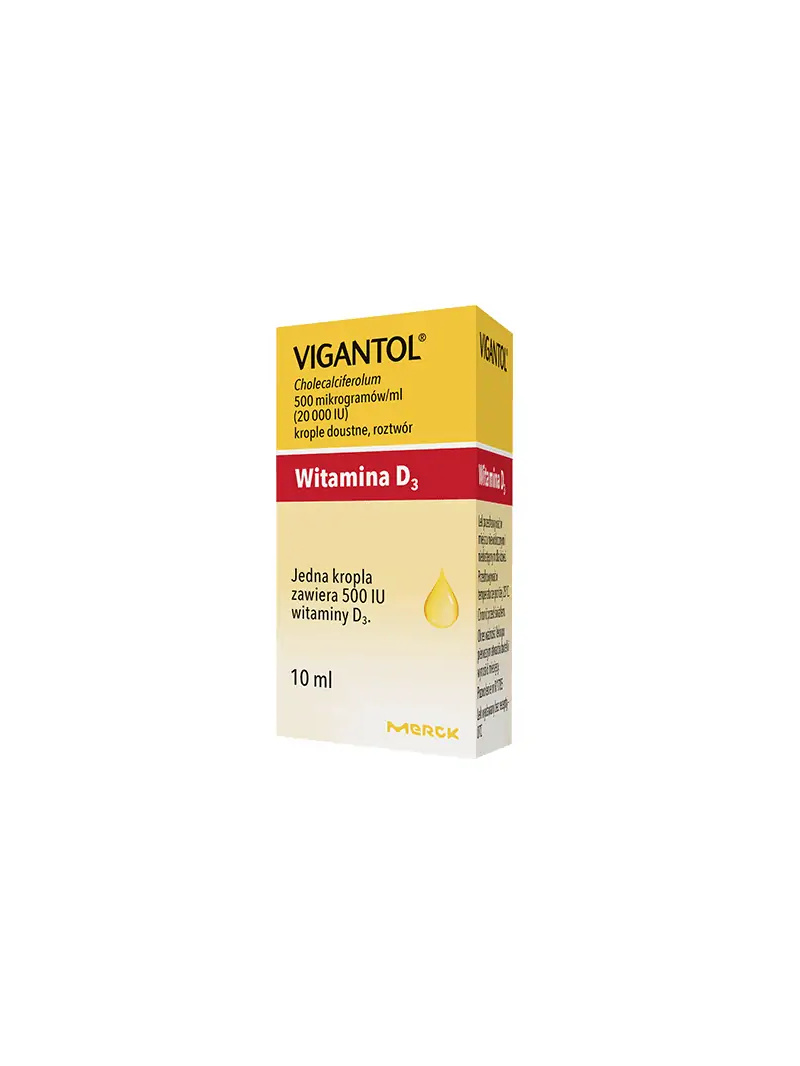 VIGANTOLETTEN Vitamín D3 perorálne kvapky (nedostatok vitamínu D3) 500 mcg 2 x 10 ml