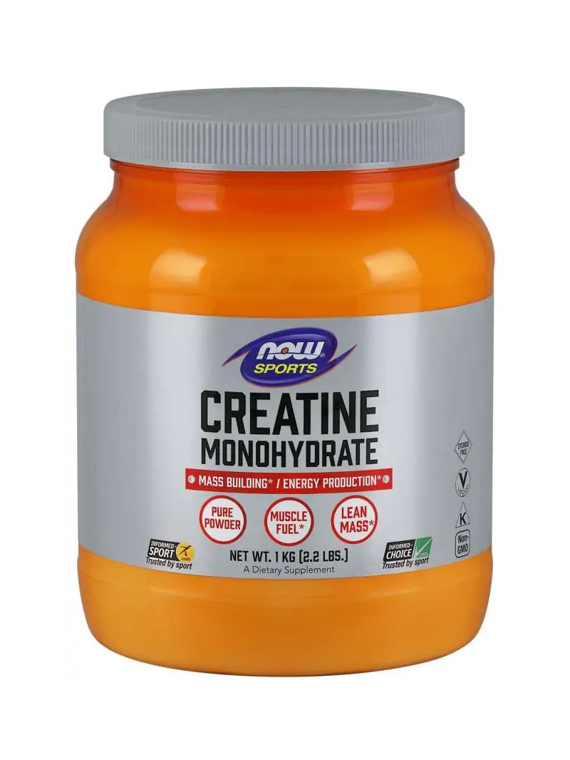 NOW SPORTS Kreatín Monohydrát (Vegan Creatine Monohydrate) 1 kg