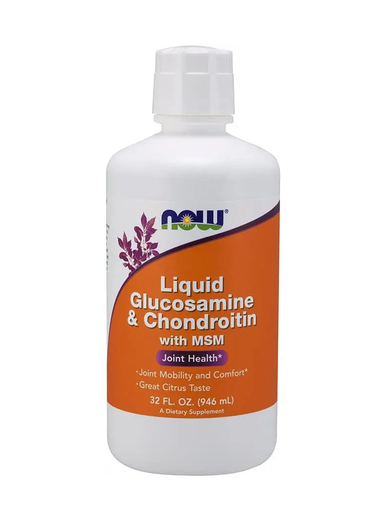 NOW FOODS Glukosamín & Chondroitín s MSM Liquid 946 ml