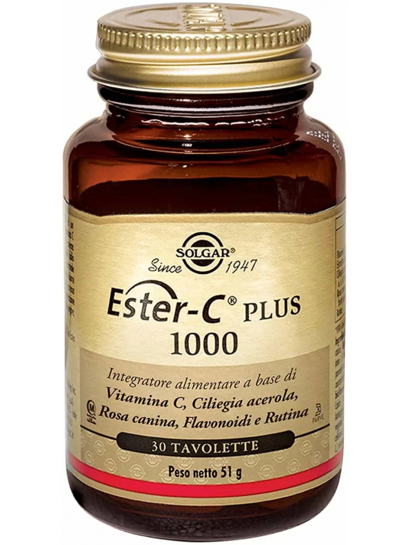 SOLGAR Ester-C Plus (vitamín C, imunita) 1000 mg 30 tabliet