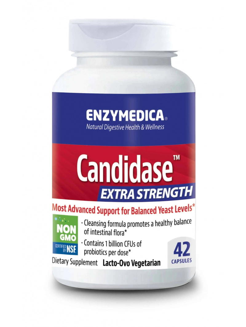 ENZYMEDICA Candidase™ Extra Strength (podpora kandidózy) 42 kapsúl