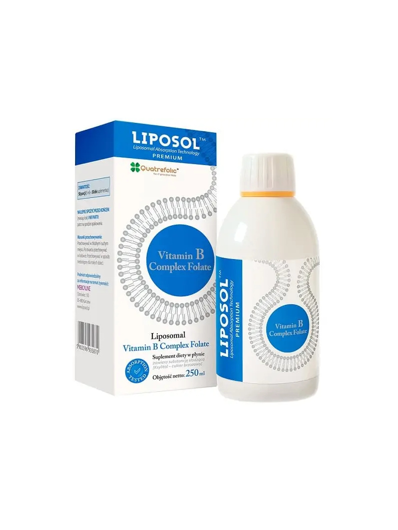 MEDICALINE LIPOSOL Lipozomálny vitamín B komplex 250 ml