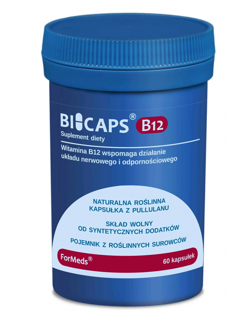 ForMeds Bicaps B12 (vitamín B12 metylkobalamín) 60 rastlinných kapsúl