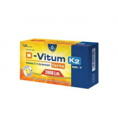 D-VITUM FORTE K2 MK-7 2000 IU + K2 100 mcg 120 kapsúl