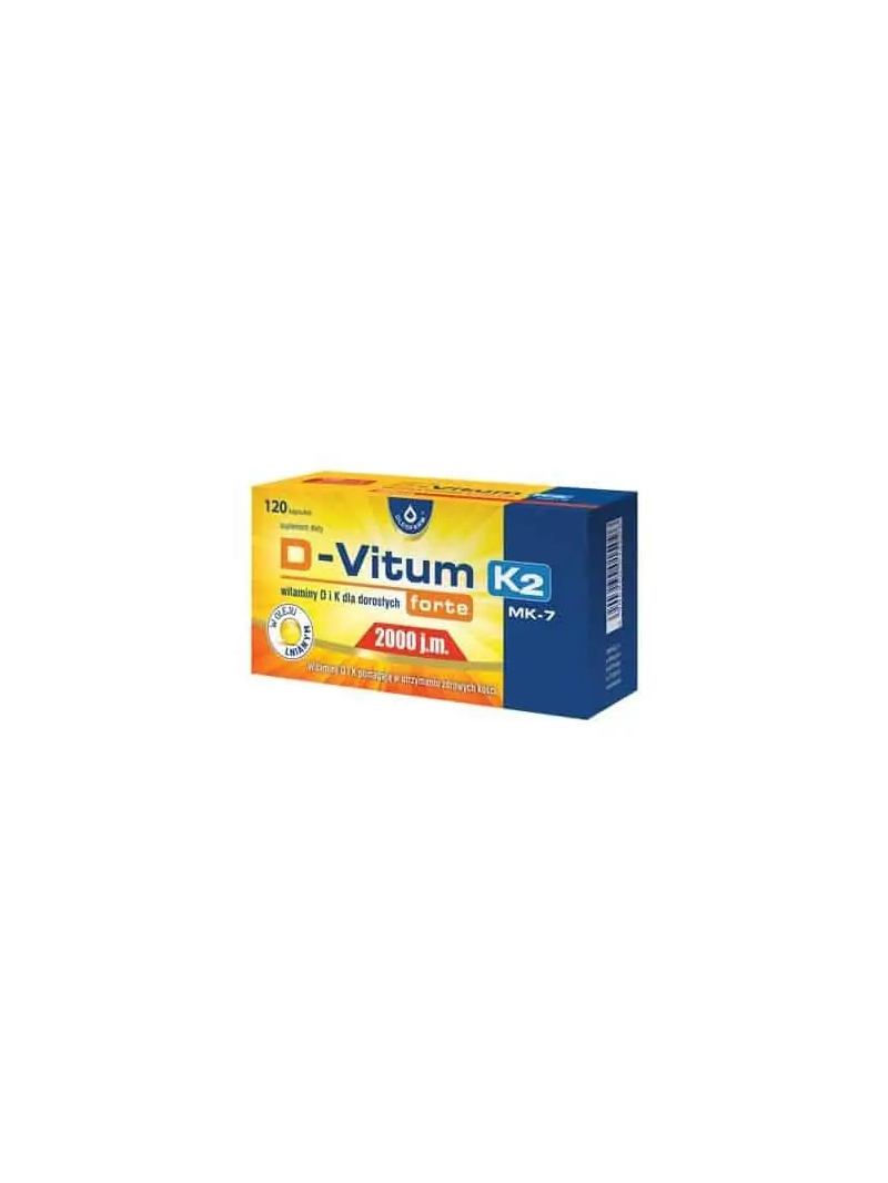 D-VITUM FORTE K2 MK-7 2000 IU + K2 100 mcg 120 kapsúl