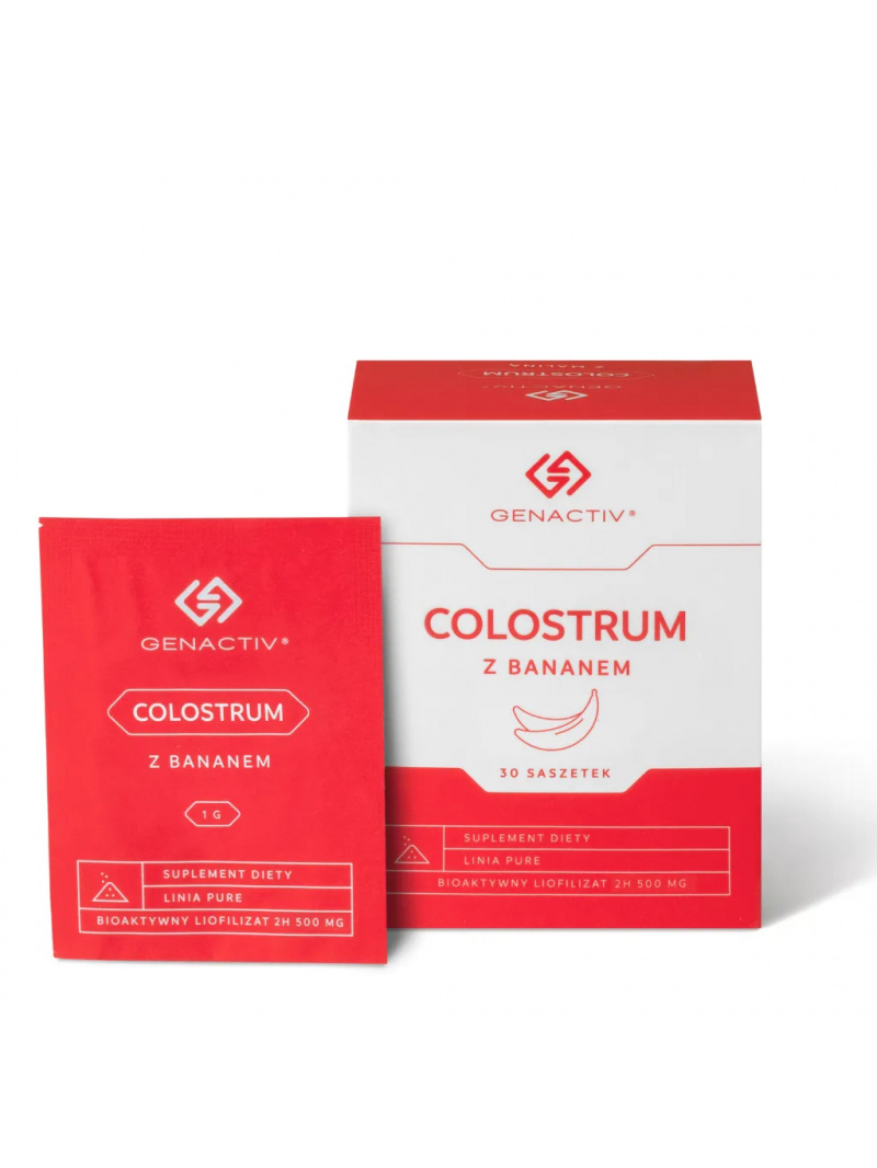 GENACTIV COLOSTRUM S BANÁNOM 30 vrecúšok x 500 mg