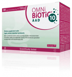 OMNi-BiOTiC 10 AAD (črevná rovnováha počas antibiotickej liečby) 30 vrecúšok