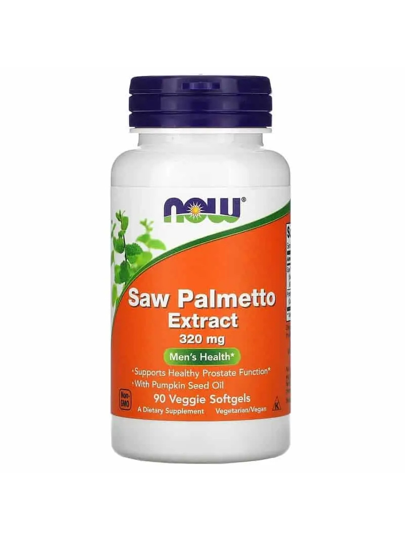 NOW FOODS Saw Palmetto Extrakt s tekvicovým olejom 90 vegetariánskych mäkkých kapsúl