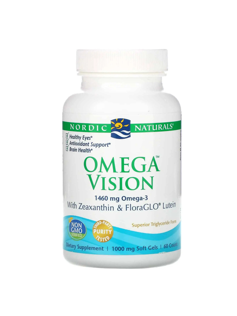 NORDIC NATURALS Omega Vision (podpora zraku) 60 gélových kapsúl