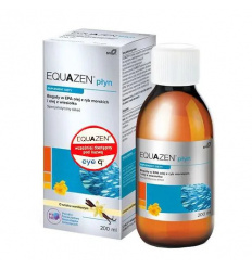 EQUAZEN Vanilla Liquid (EYE Q, vyvážené Omega-3, 6, EPA, DHA a GLA) 200 ml