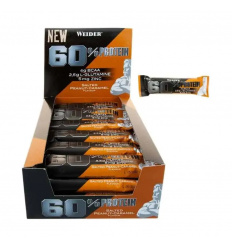 WEIDER 60% Proteínová tyčinka 24 kusov Slaný Arašid-Karamel