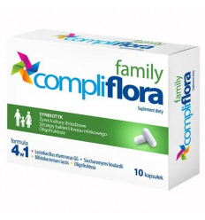 Compliflora Family (Synbiotikum určené pre dojčatá, deti a dospelých) 10 kapsúl