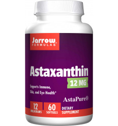 JARROW FORMULAS Astaxantín 12 mg (astaxantín) 60 gélových kapsúl