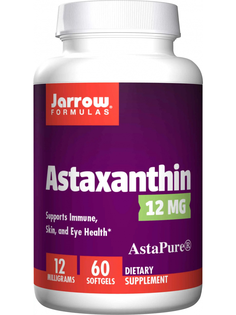 JARROW FORMULAS Astaxantín 12 mg (astaxantín) 60 gélových kapsúl