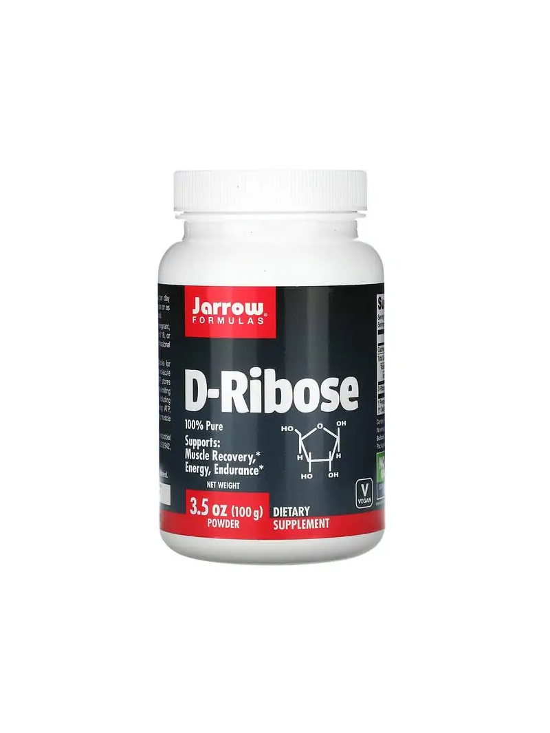 JARROW FORMULAS D-Ribose Powder (D-Ribose, Cellular Energy) 100g