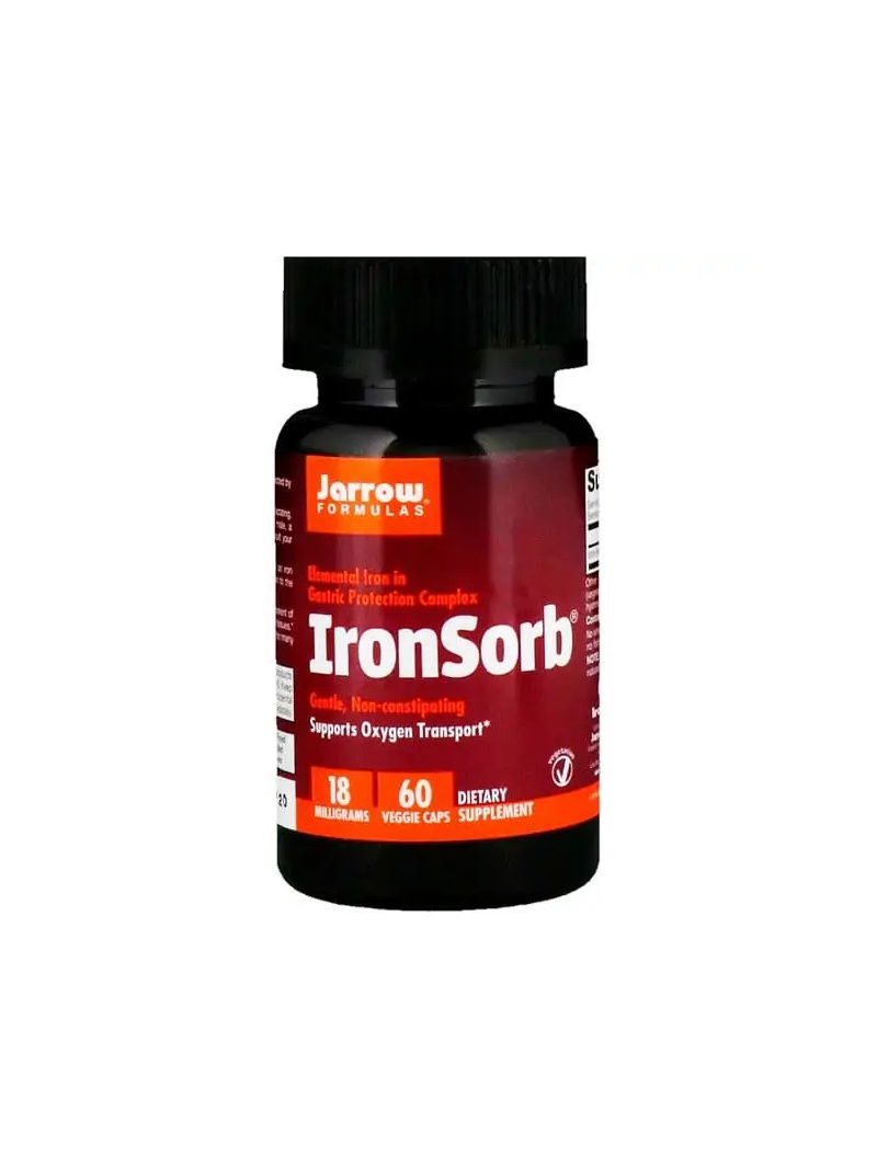 JARROW FORMULAS IronSorb 18 mg (železo) 60 vegetariánskych kapsúl