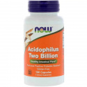 NOW FOODS Acidophilus Dve miliardy (probiotiká, zdravá črevná flóra) 100 vegetariánskych kapsúl