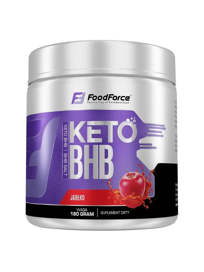 FOOD FORCE Keto BHB FoodForce (hladina ketónov v krvi) 216 g červené jablko