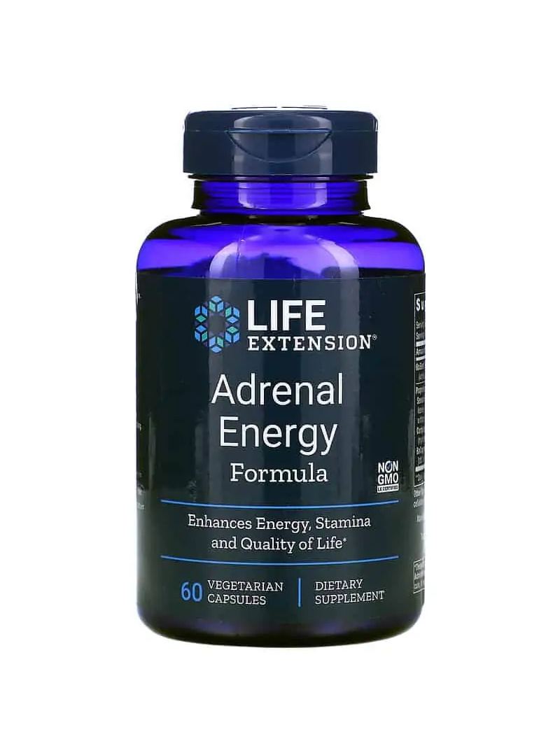 LIFE EXTENSION Formula pre energiu nadobličiek (energia a zameranie) 60 vegetariánskych kapsúl