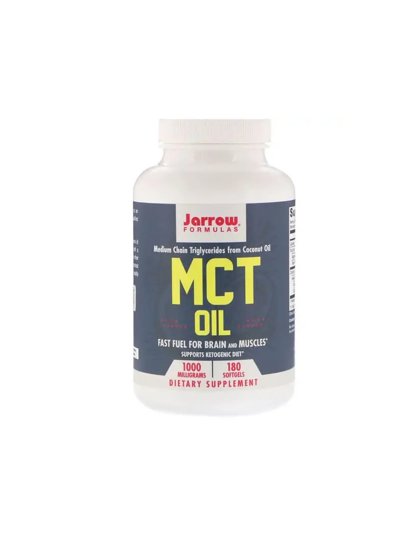 JARROW FORMULAS MCT Oil 1000 mg (kokosový olej) 180 gélových kapsúl