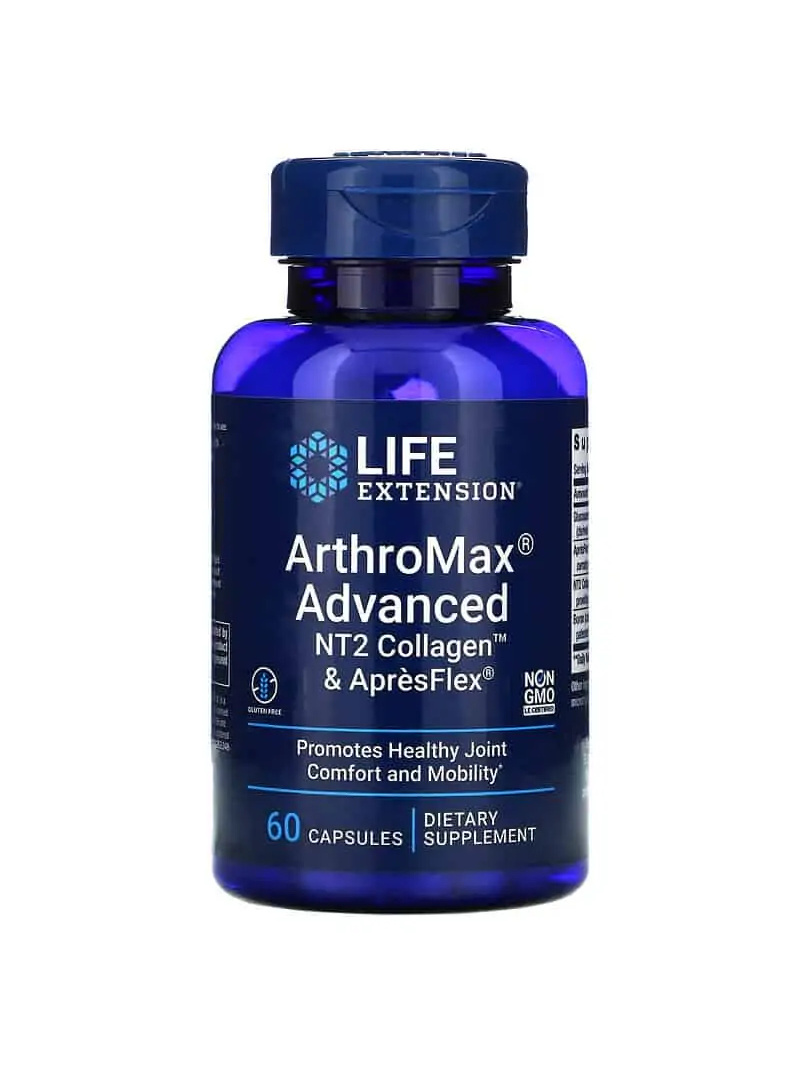 LIFE EXTENSION ArthroMax Advanced NT2 Collagen & ApresFlex 60 Capsules