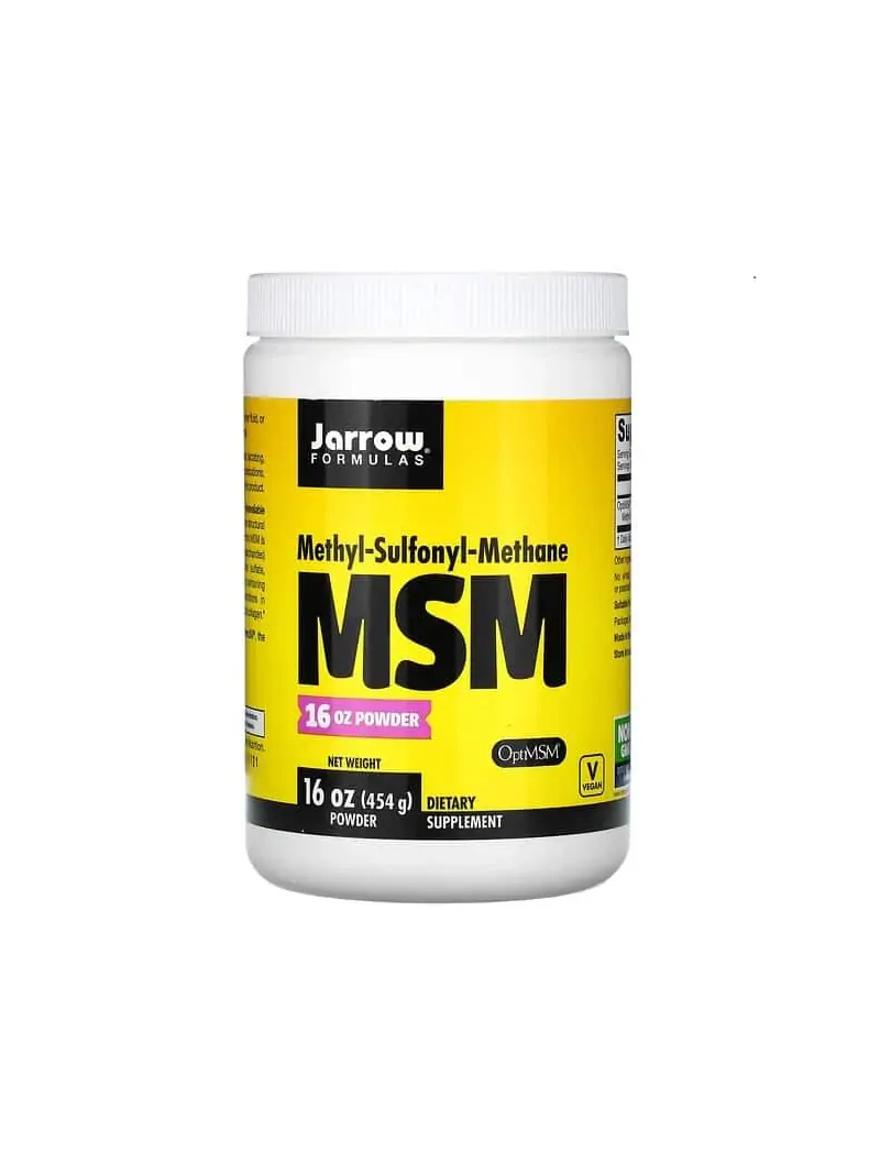 JARROW FORMULAS MSM 1000 mg (metylsulfonyl-metánová síra) 454 g