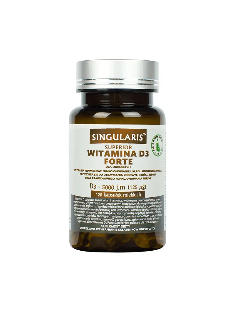 SINGULARIS Vitamín D3 Forte 4000IU Superior 120 mäkkých kapsúl