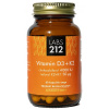 LABS212 Vitamín D3+K2 (vitamín D3, K2MK7) 60 vegetariánskych kapsúl