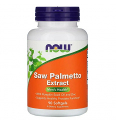 NOW FOODS Saw Palmetto extrakt s tekvicovým olejom a zinkom 90 gélových kapsúl