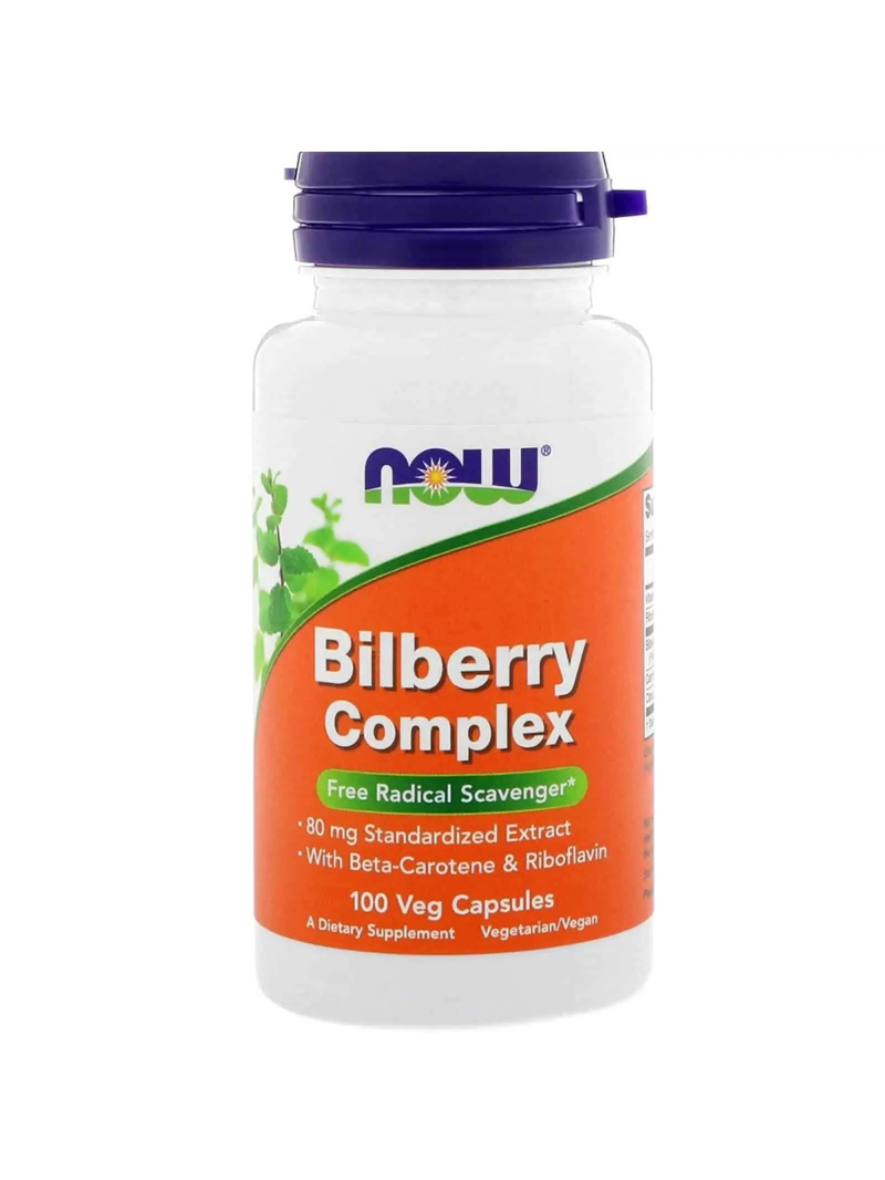 NOW FOODS Bilberry Complex (Čučoriedka, Antioxidácia) 100 vegetariánskych kapsúl