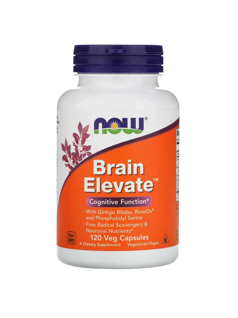 NOW FOODS Brain Elevate 120 vegetariánskych kapsúl