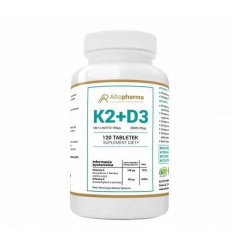 ALTO PHARMA K2 + D3 (K2 MK7 s NATTO D3 2000 IU) 120 tabliet