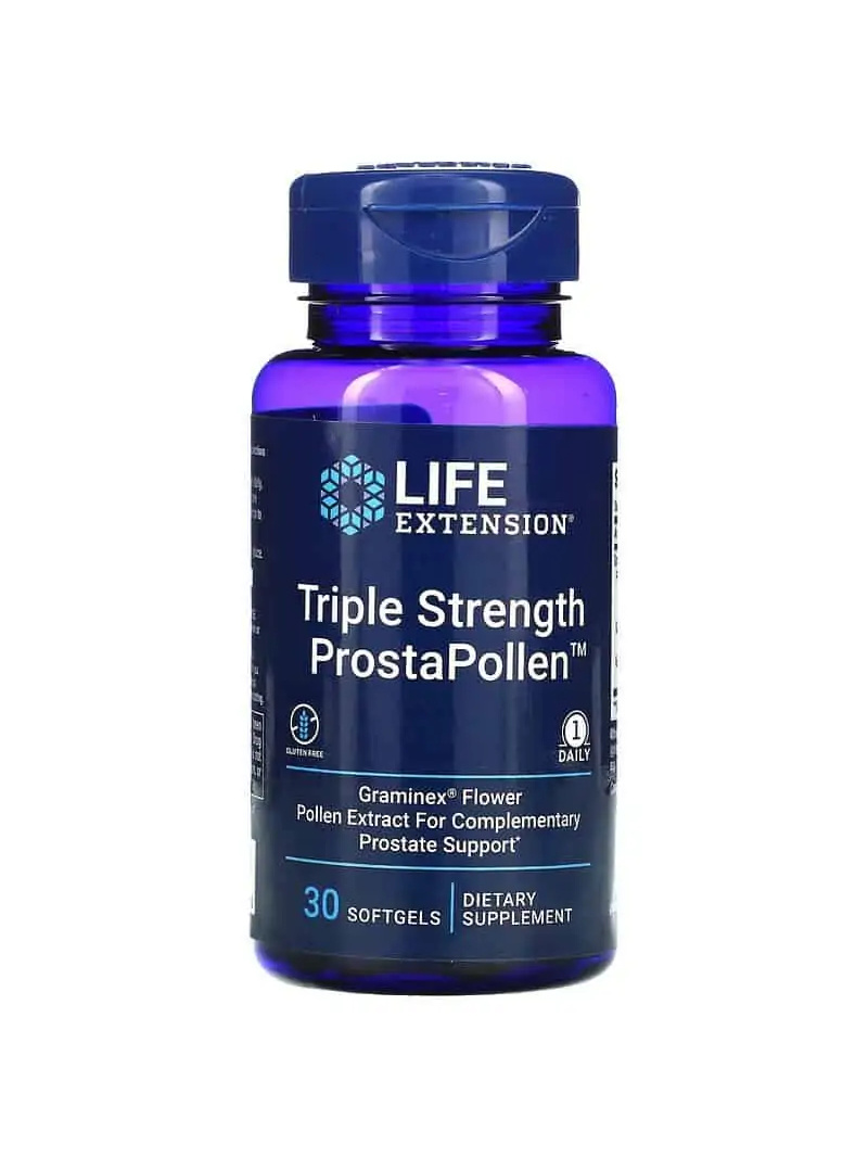 LIFE EXTENSION ProstaPollen Triple Strength (podpora prostaty) 30 mäkkých gélov