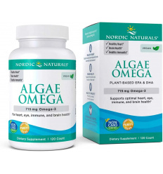 NORDIC NATURALS Algae Omega 715 mg (Omega-3, EPA, DHA) 120 gélových kapsúl