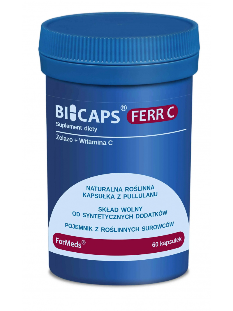 ForMeds Bicaps Ferr C (železo + vitamín C) 60 kapsúl