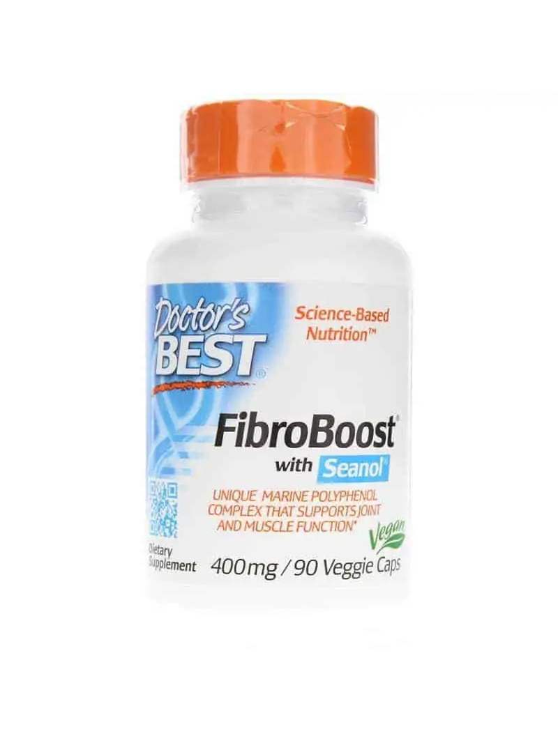 Doctor&#39;s Best FibroBoost + Seanol 400 mg (jedinečný polyfenolový komplex) 90 vegetariánskych kapsúl