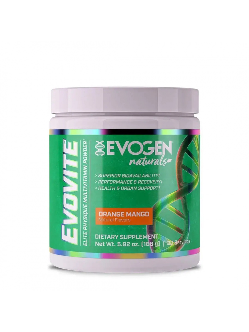 EVOGEN Nutrition Evovite Naturals Powder (Multivitamín) 168g Mango-Pomaranč