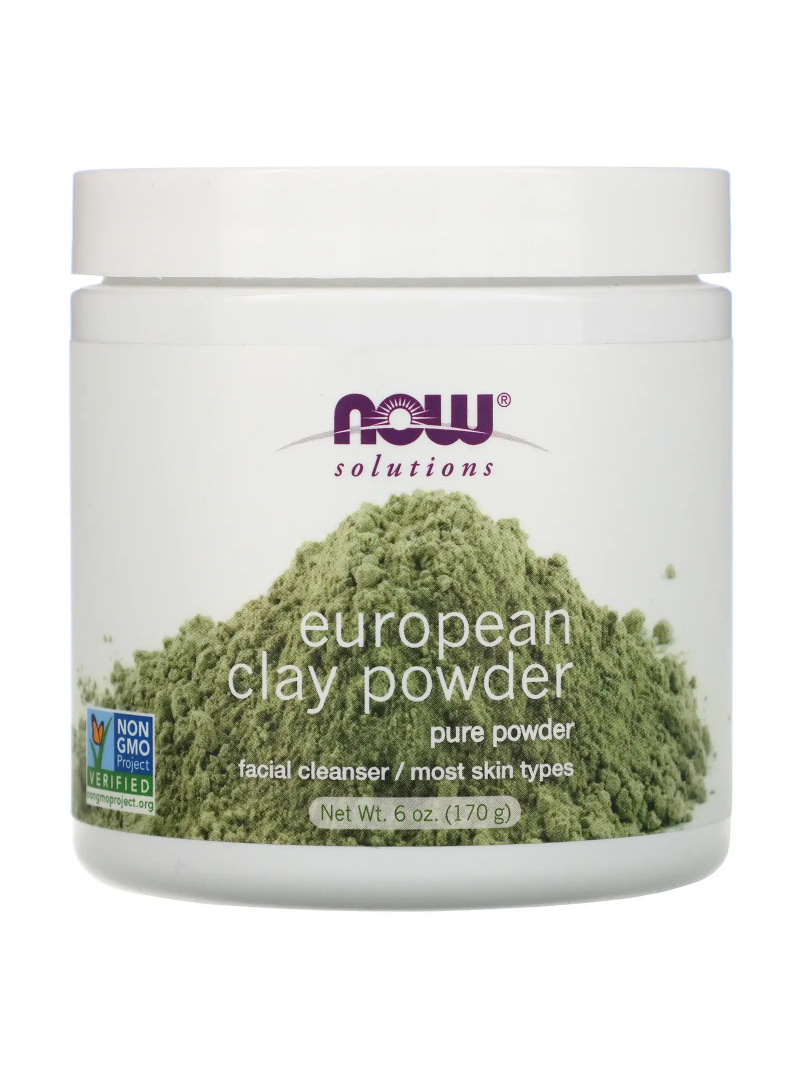 NOW SOLUTIONS European Clay Powder (prášok zo zeleného ílu) 170 g