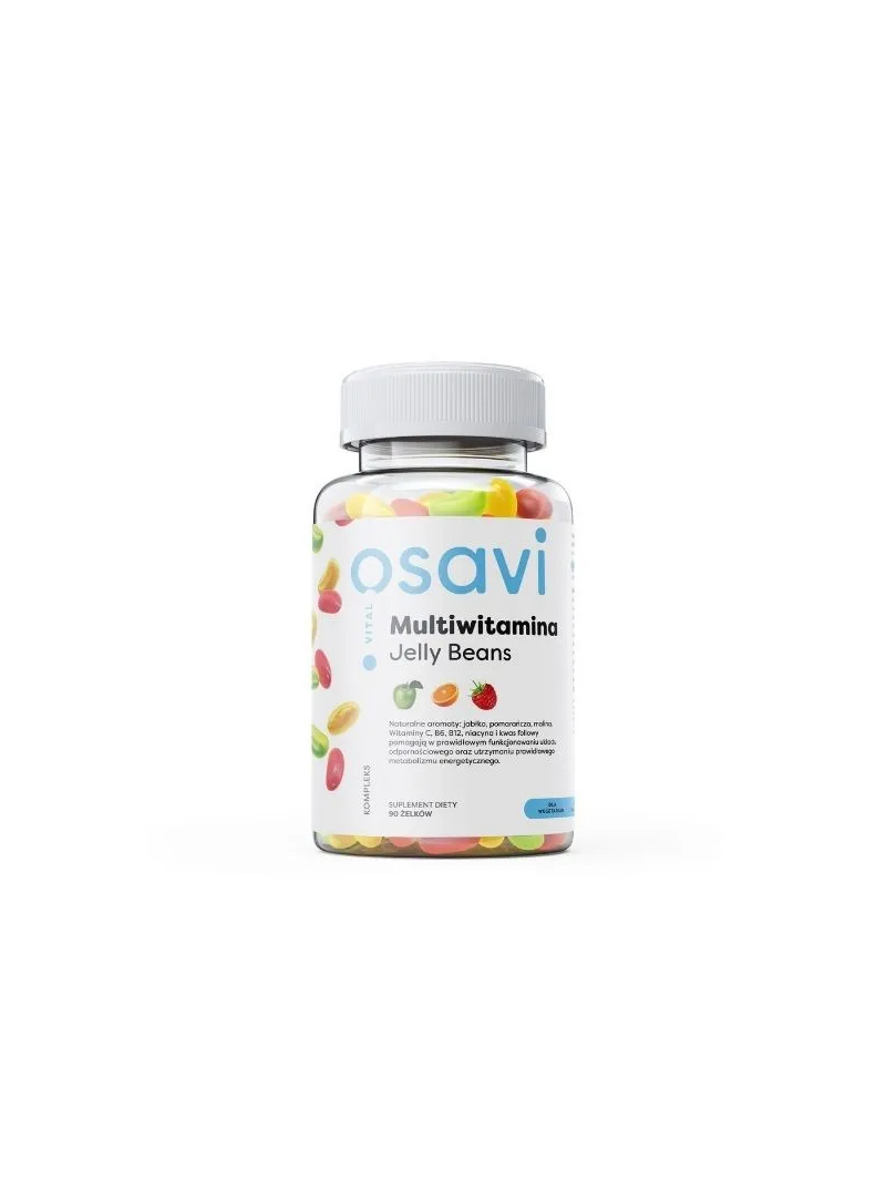 OSAVI Multivitamín Jelly Beans 90 Jelly Beans Jablko Pomaranč Malina