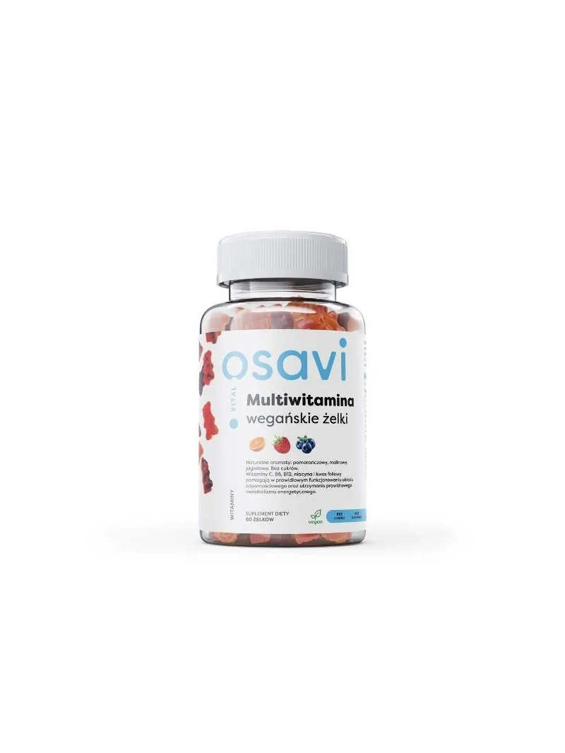 OSAVI Multivitamín Vegan Jelly Beans 60 Jelly Beans Pomaranč Malina Čučoriedka