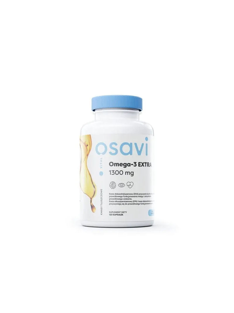 OSAVI Omega-3 Extra 1300 mg (olej z pelagických rýb) 120 mäkkých kapsúl citrón