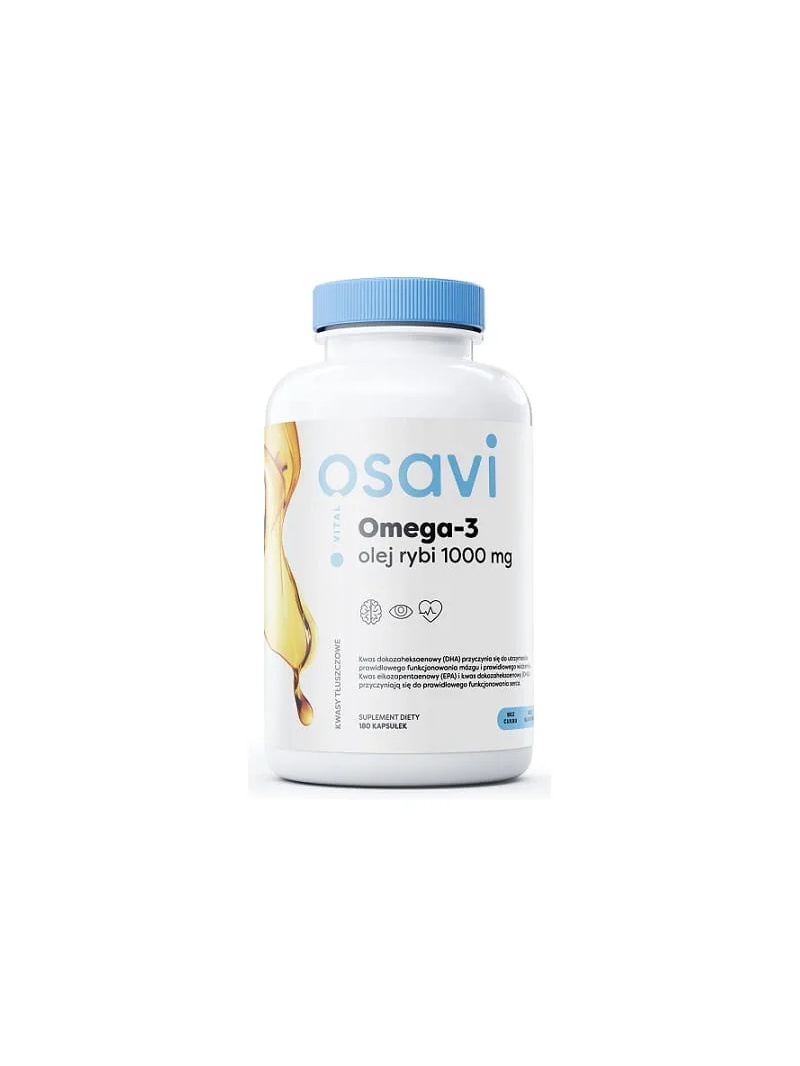 OSAVI Omega-3 Rybí olej 1000mg 180 gélových kapsúl Citrón